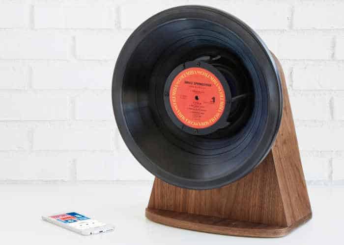 picture of the Vinyl Bluetooth Speaker from Uncommon Goods