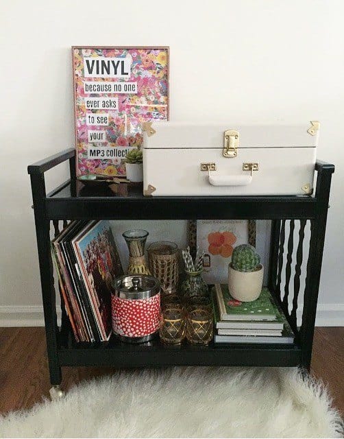black cart from Remixed Interiors